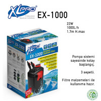 XLPRO EX-1000 DIŞ FİLTRE 1000L/H(DOLU)